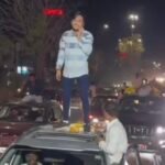 भाजपा नेता का जन्मदिन छुटभैये नेताजी कार पर किया चढ़े, दिखाया स्टंट पुलिस ने कार की जब्त